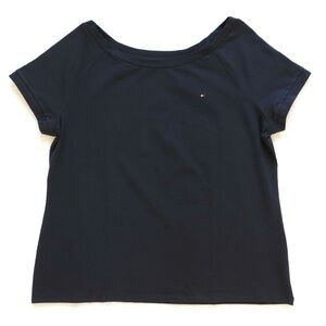 Tommy Hilfiger boat neck navy shirt sz medium